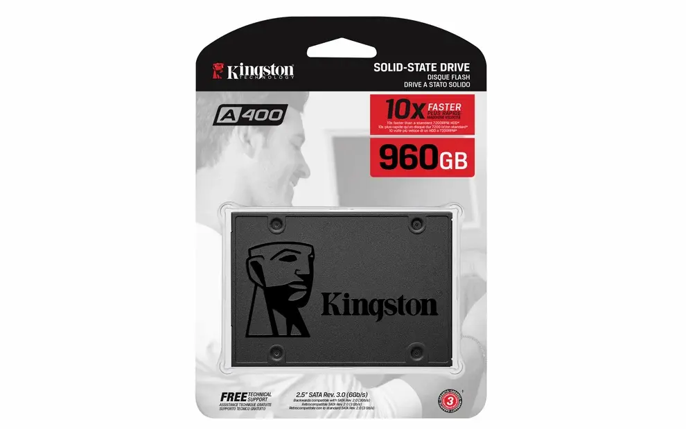 Em busca de mais armazenamento? SSDs Kingston estão até 60% mais baratos na Amazon 2 SSD Kingston A400 de 960 GB em oferta com aproximadamente 60% de desconto.