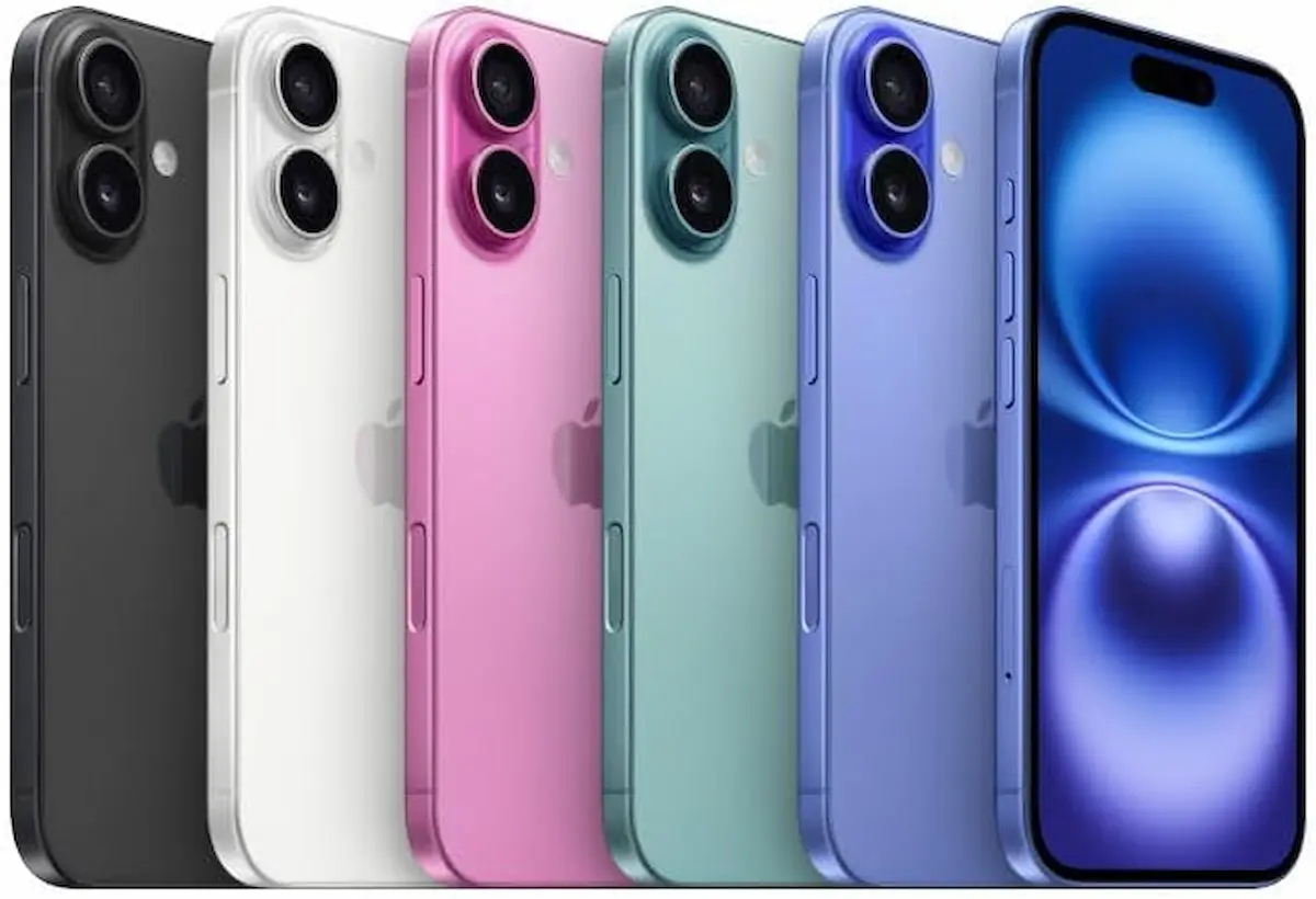 iPhone 16 com 512 GB aparece com mais de 40% de desconto na Amazon; confira a oferta do dia 2 iPhone 16 de 512 GB em diferentes cores, com câmeras traseiras e tela frontal em destaque.